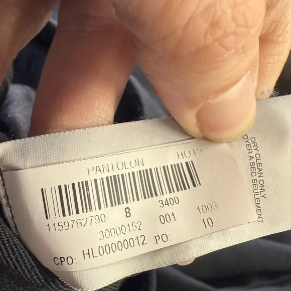 Helmut Lang Black Flared Dress Pants Size 8 - Picture 4 of 4